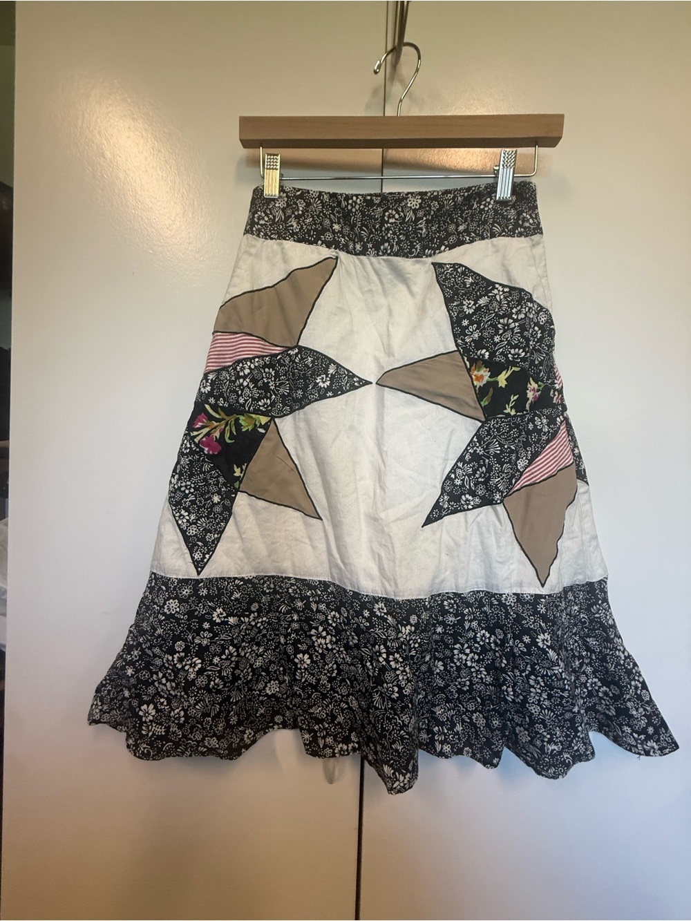Frock shop Patchwork Floral A-Line Skirt - hanna Harper costume, quilt show
